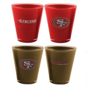 NFL San Francisco 49ers 4x Acrylic Shot Glasses